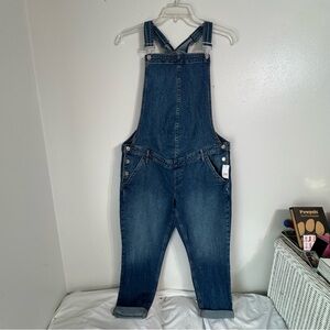 GAP Maternity Dark Wash Denim Overalls